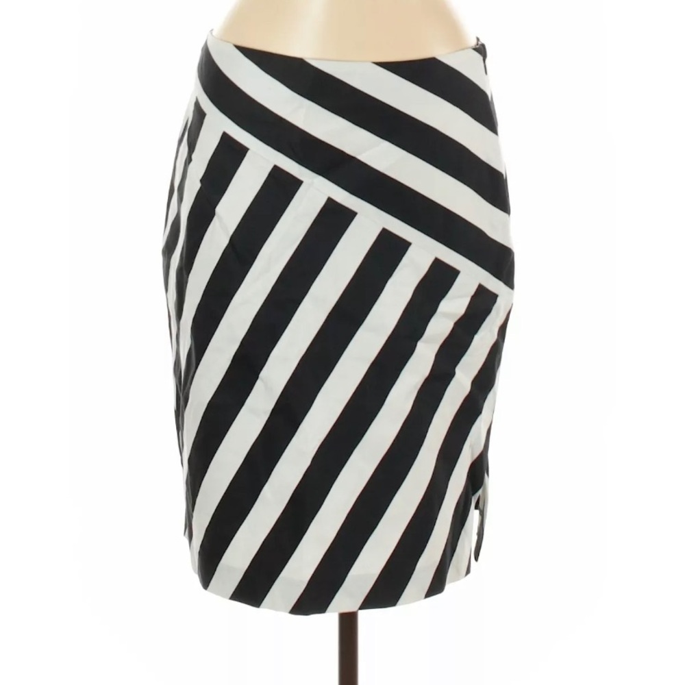 Banana Republic Black/White Striped Skirt